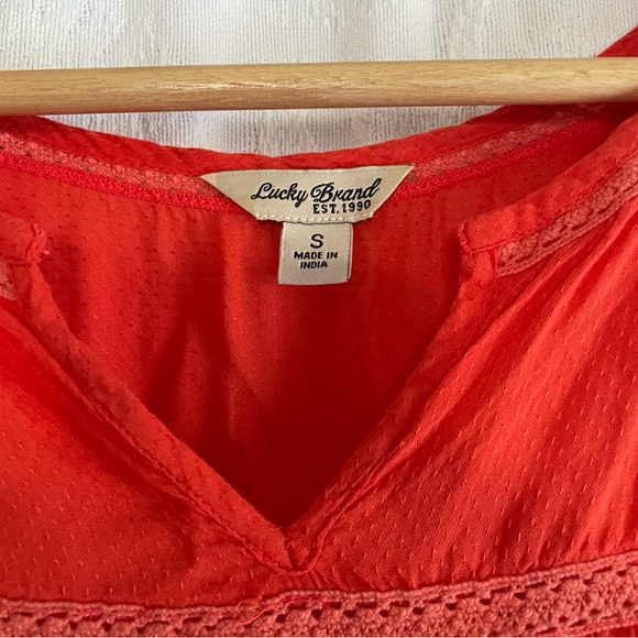 Lucky Brand Coral Sleeveless Blouse - Picture 2 of 4